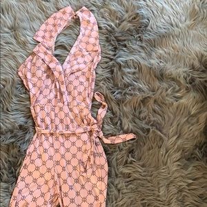 New Lovin printed jumpsuit pink/combo